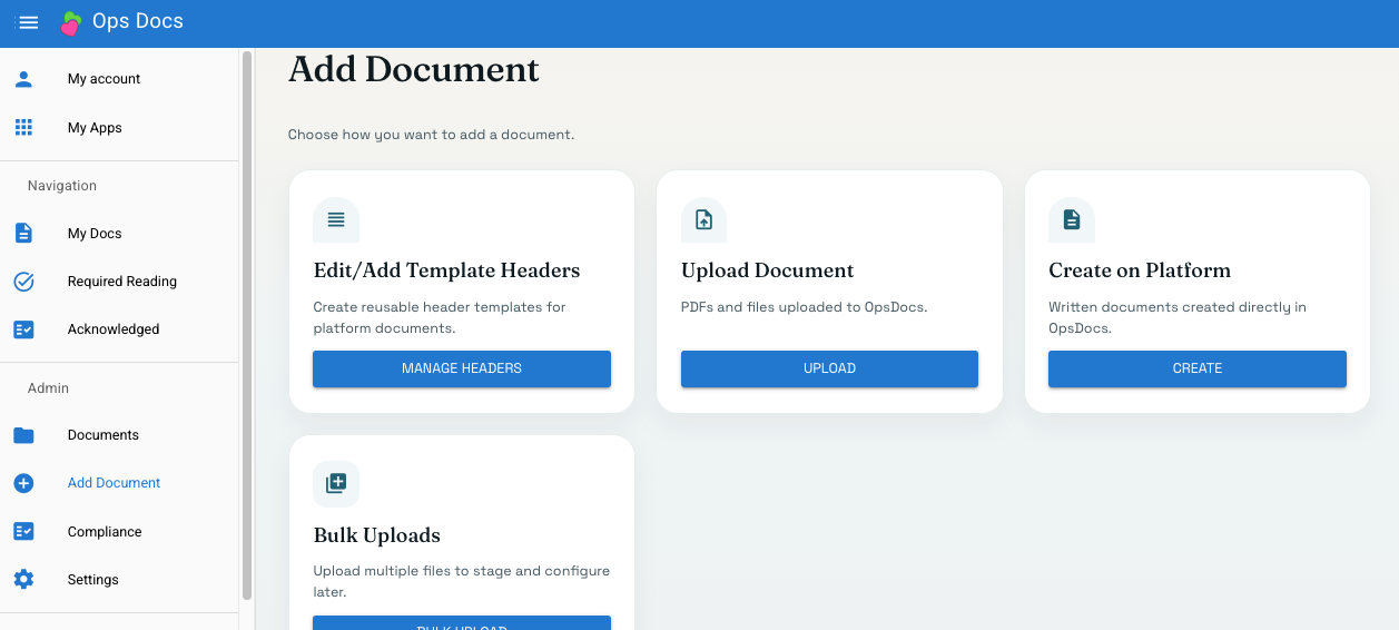 Teams can add documents without turning it into a side project
